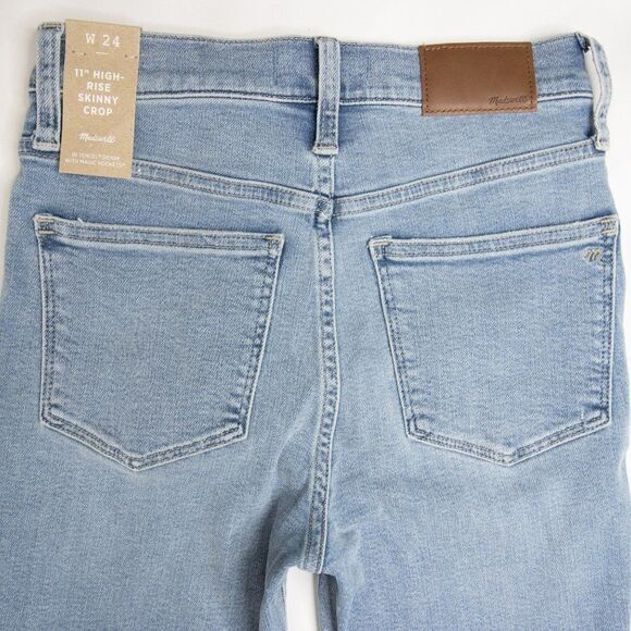 NEW Madewell 11" High-Rise Skinny Crop‎ Jeans Webb was,24 - Picture 12 of 16